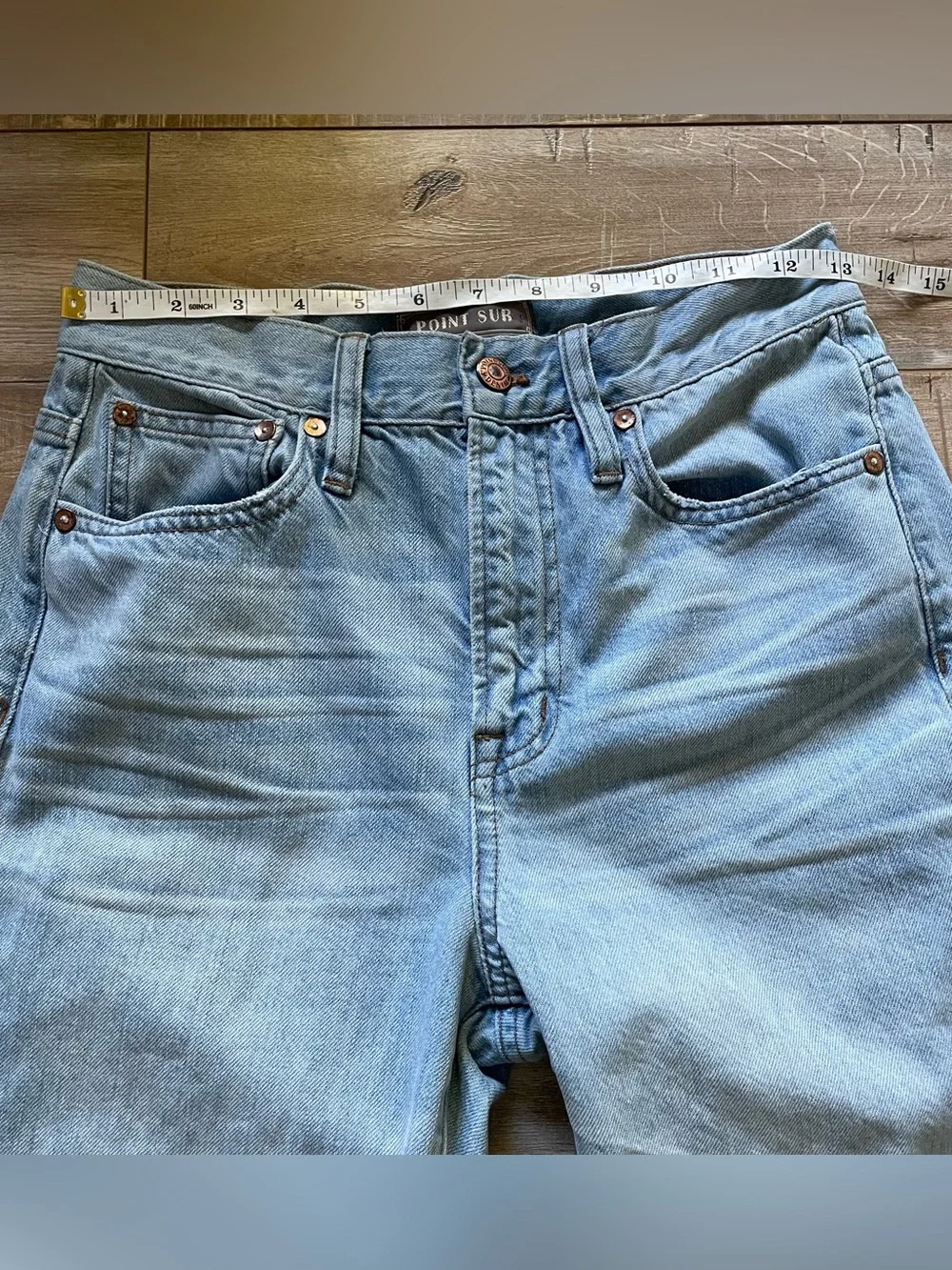 J.Crew Point Sur Denim Jeans Women’s 26 Light Wash High Rise Straight Leg